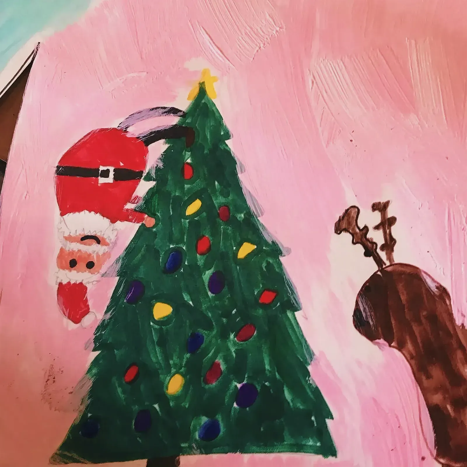 Kids' Ugly Christmas Sweater creations at Emma's ART camp