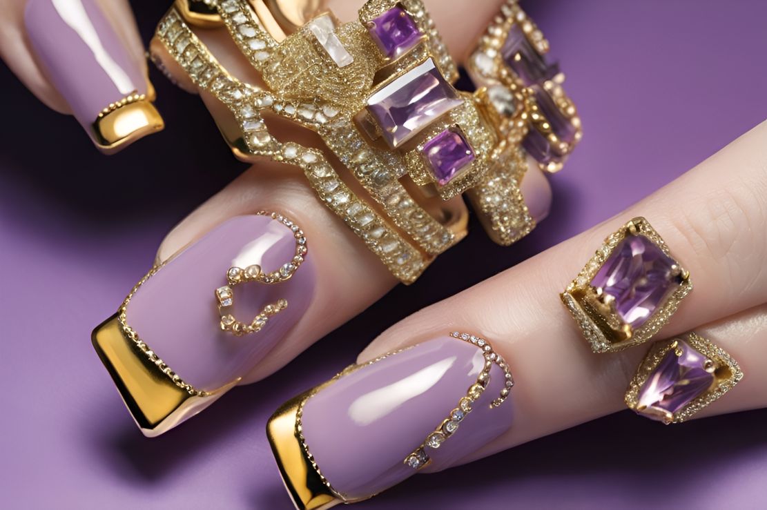 25 Dark Purple Nails That Add A Touch Of Glamour